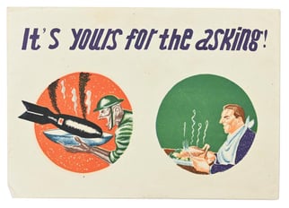 Japanese WW2 Propaganda Leaflet "It's Yours for the...