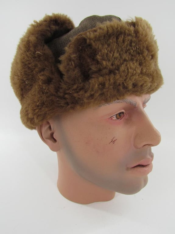 WW2 Bulgarian ( Civillian ) Fur Winter Hat