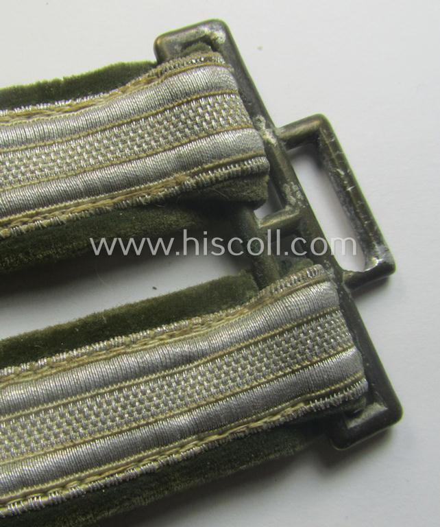 Attractive - and only minimally used- ie. worn! - example of a 'standard-issued'-pattern pair of so-called: WH (Heeres) dagger-hangers (ie. 'Gehänge für den Heeres-Offiziersdolch')