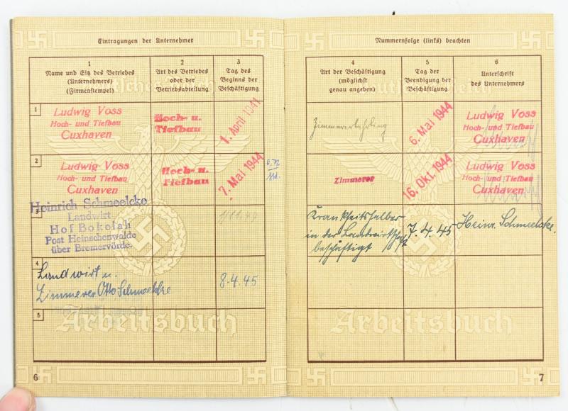 German Third Reich Workerspass