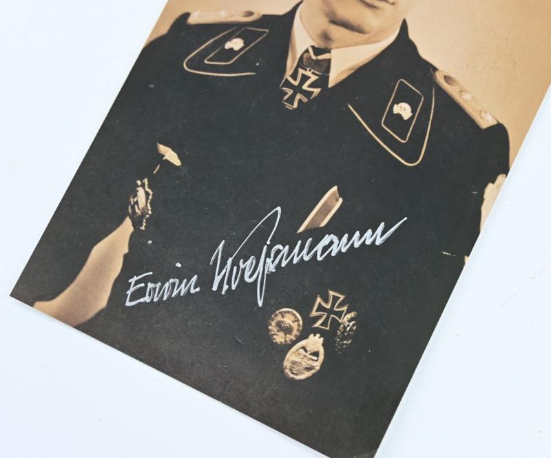 Signature of Waffen-SS KC Recipient Erwin Kreßmann