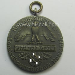 Tarnished silver-toned, typical 'Reichsnährstand'- (ie. 'RNSt.'-) related, (portable)...