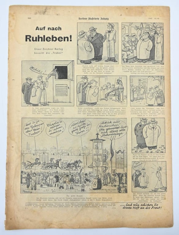 German Berliner Illustrierte Zeitung Newspaper 1942