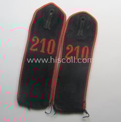 Pair of: 'Allgemeine-HJ'-shoulderstraps: 'Hitlerjunge' - 'Bann 210' (Bann...
