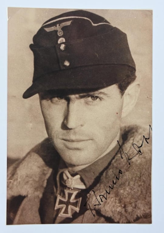 Signature of Wehrmacht Heer KC Recipient 'Bruno Kahl'