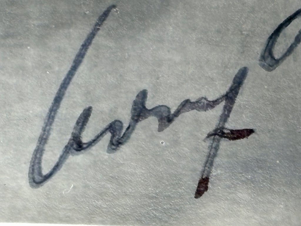 Extremely Rare Early 1920s Authentic Adolf Hitler Hand Signed Ink Signature on a Hoffmann Postcard.  ADDITIONAL PHOTOS