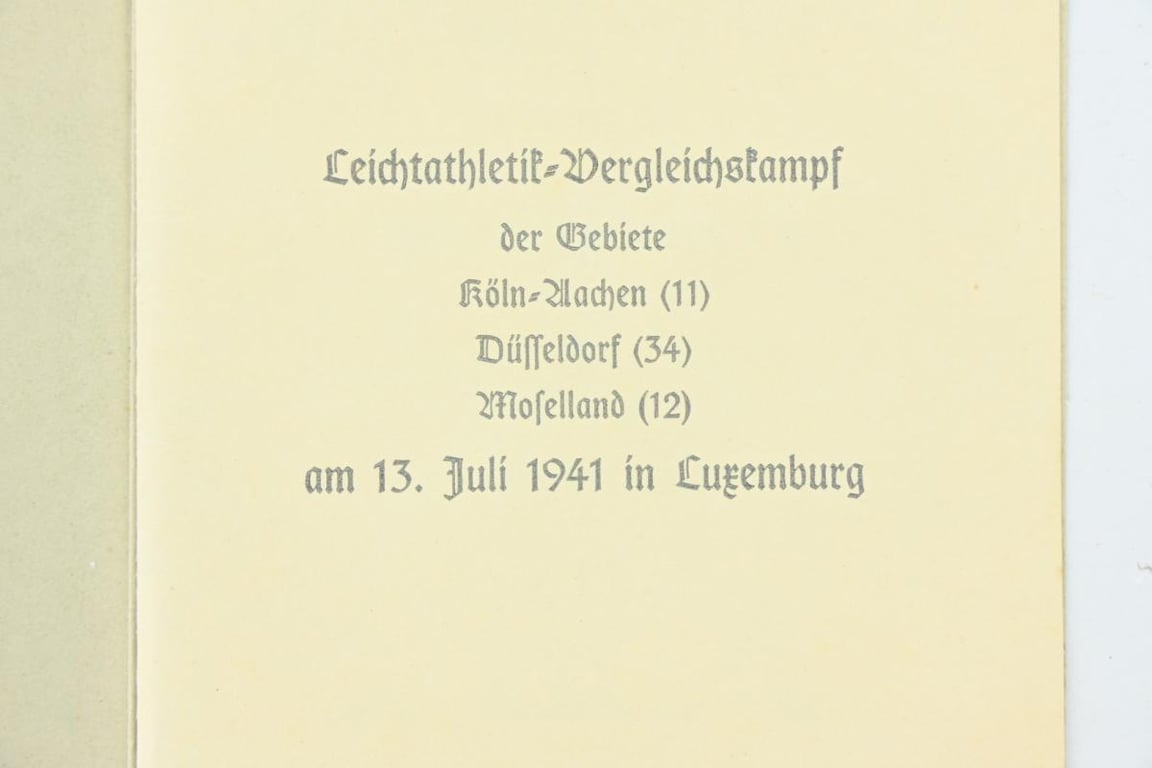 German Hitler Youth Sports Certificate