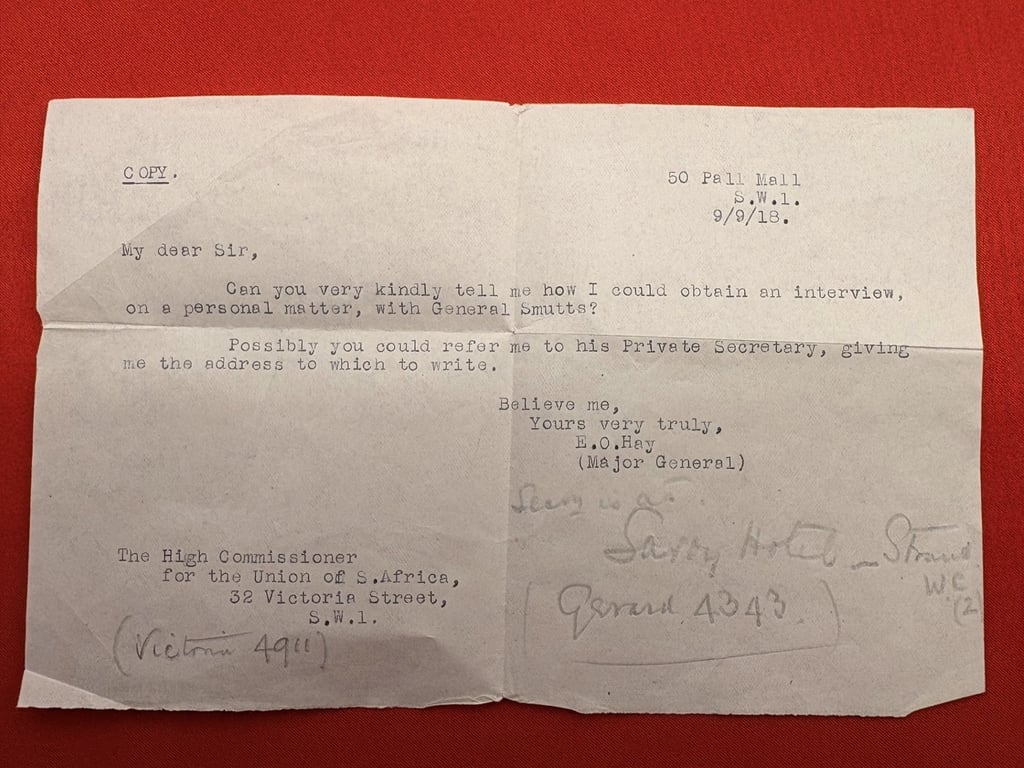 AUTHENTIC LETTERS FROM FIELD MARSHALL MONTGOMERY OF ALAMEIN TO GEN A.K.HAY, ECT. ADDITIONAL PHOTOS