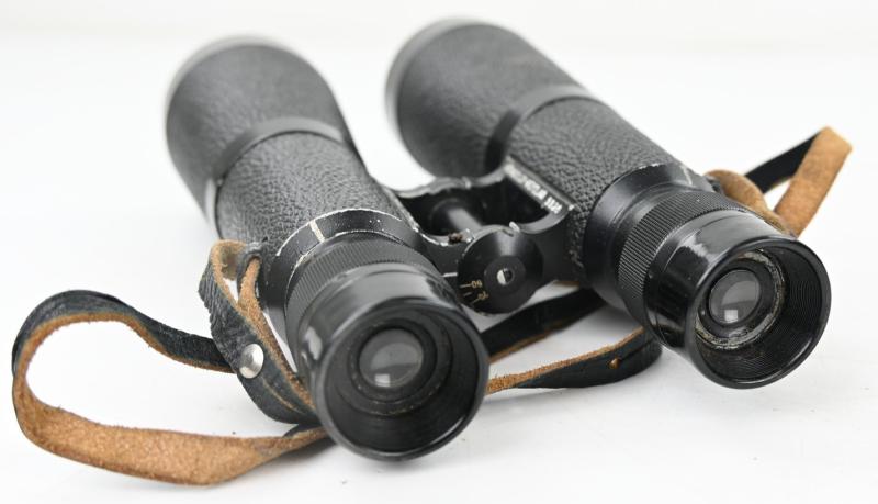 German WH 7x56 Panzer Binocular in Presstoff Case 1945