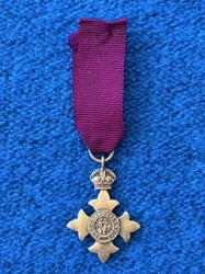 AUTHENTIC BRITISH WWI 1917 CASED OBE STERLING SILVER...