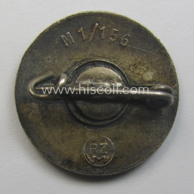 'N.S.D.A.P.-Parteiabzeichen' showing the makers'-designation: 'RzM' and/or: 'M1/156' (= 'Argentor-Werke - Wien')