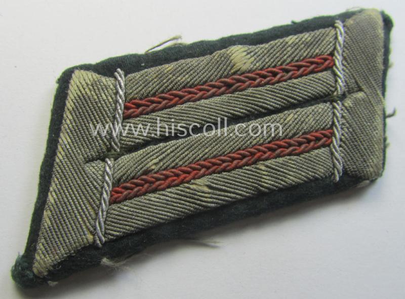 Pair of WH (Heeres) collar-tabs (ie. 'Kragenspiegel für Offiziere'): 'Offizier der Pz- o. Pz-Jäger-Truppen'