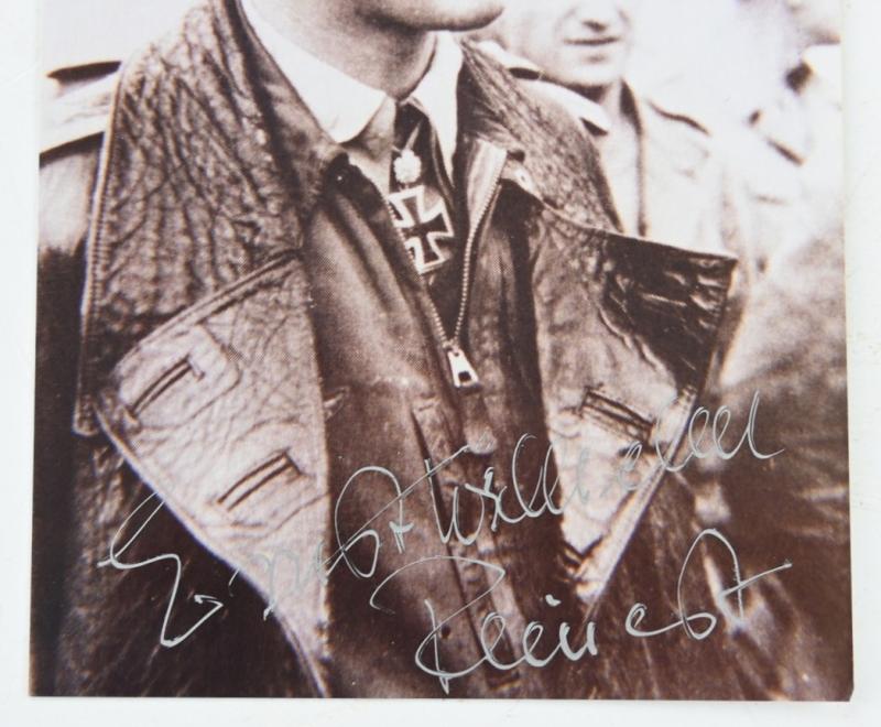 Signature of Luftwaffe KC-OLC&S Recipient 'Ernst-Wilhelm Reinert'
