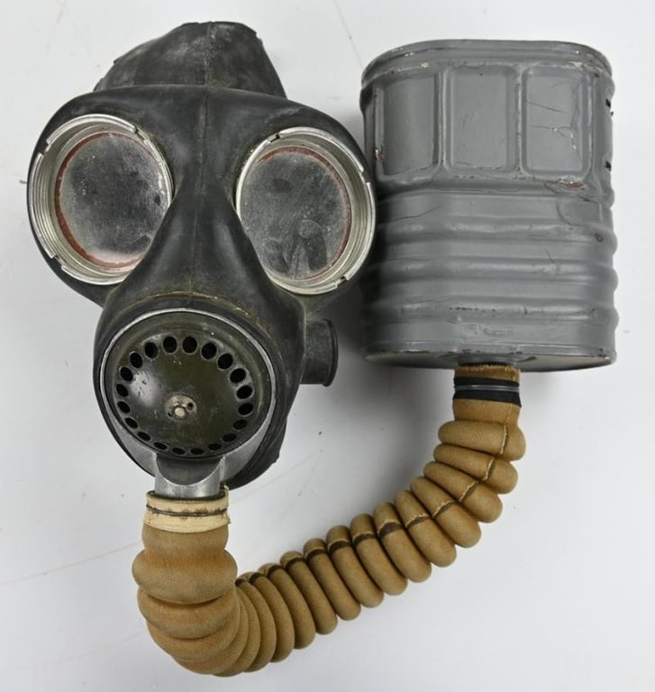 British WW2 Gasmask Set in Carrying Bag