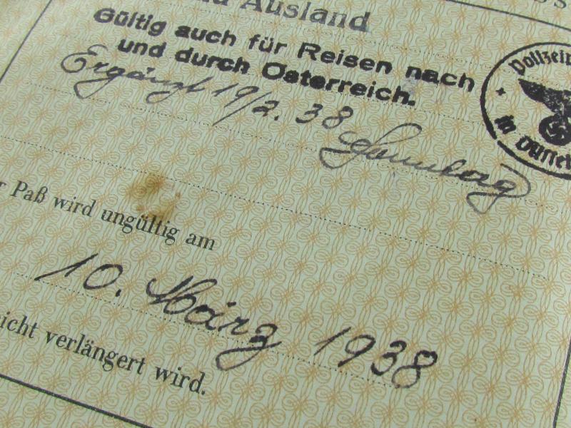 Deutsches Reich Reisepass