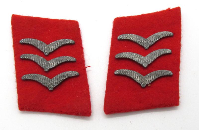 Luftwaffe 'Obergefreiter ' Collar Tabs for anti-aircraft ‘Flak’