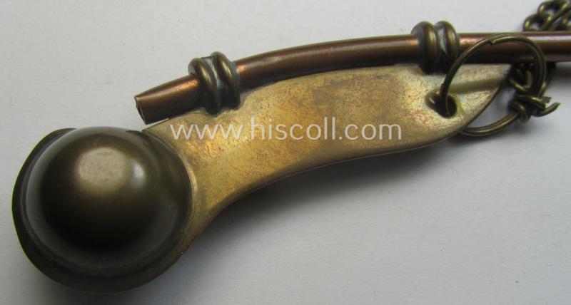 WH (Kriegsmarine) flute (ie. 'Bootsmanns-Flöte') showing the period-engraved initials: 'G.B.'