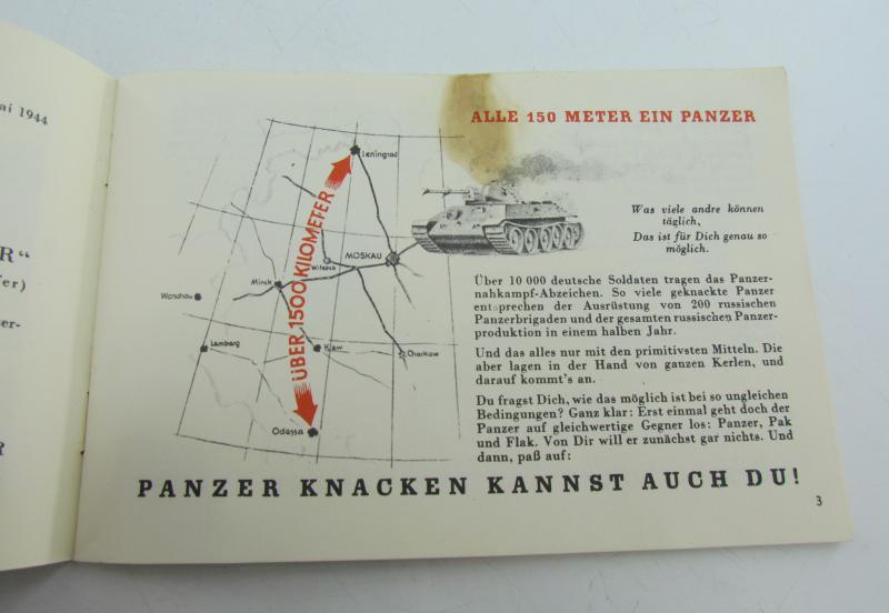 Tank destruction "Panzerknacker" soldiers manual