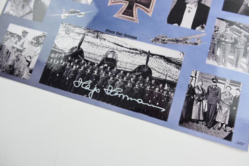 Signature of Luftwaffe KC-OLC&S Recipient 'Hajo Hermann'