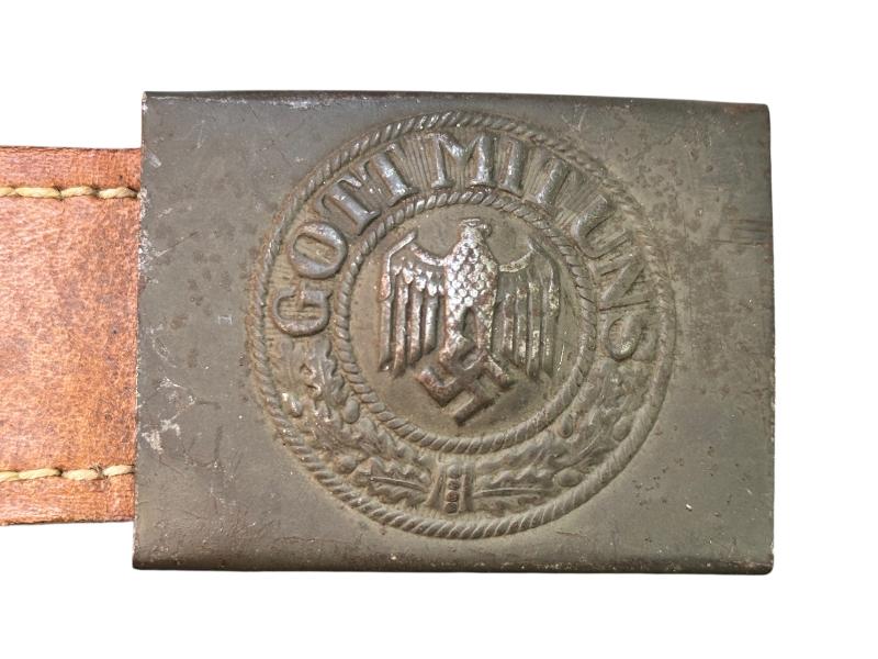 WH (HEER) Steel Belt Buckle  '' H. Arld ''