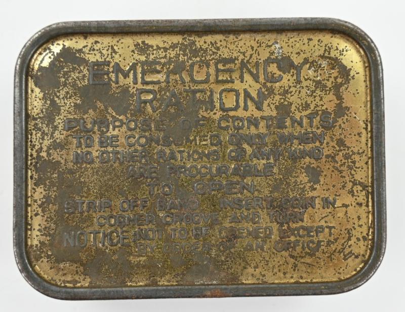 British WW2 Emergency Ration Tin Can