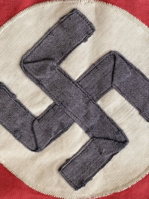 AUTHENTIC GERMAN WW2 EARLY NSDAP NAZI PARTY ARMBAND 3 PART CONSTRUCTION.