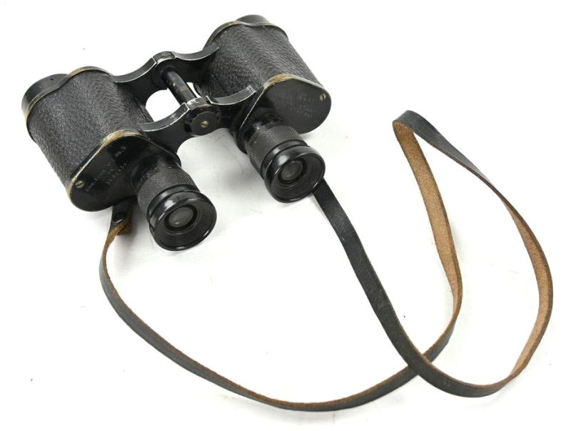 British WW2 Binocular with Carrying Pouch