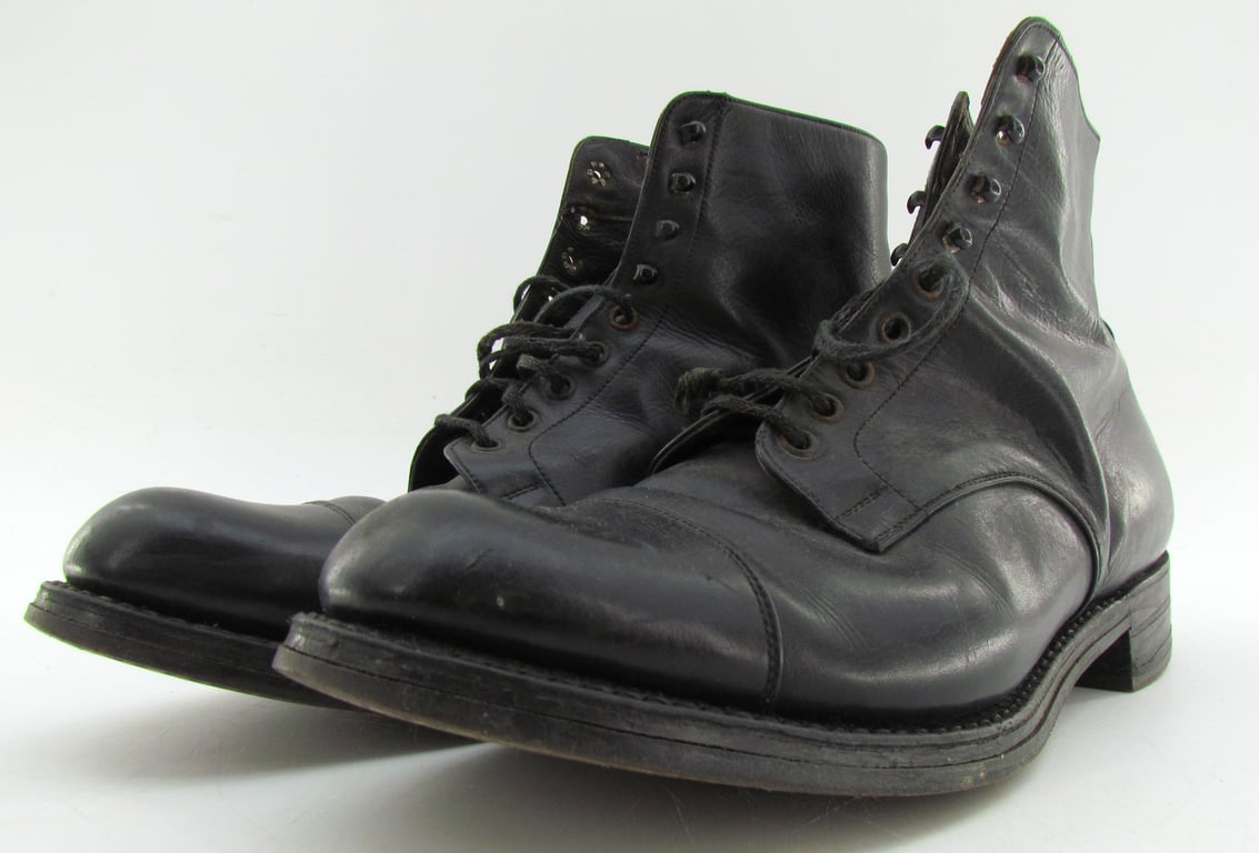 German Officer's Private Purchase Dress Ankle Boots – 1930s/1940s Style