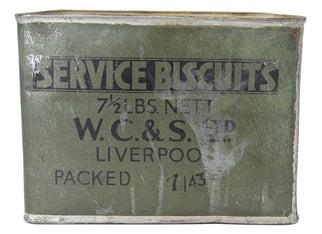 British WW2 Ration Box of Biscuits 1943