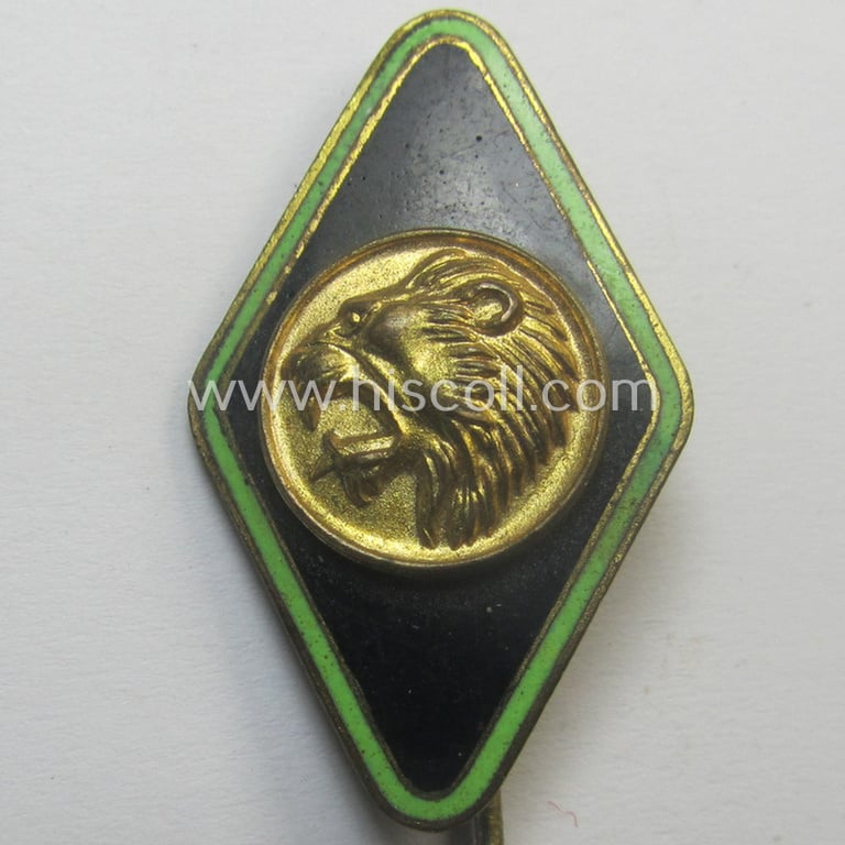 Attractive, multi-coloured enamelled: 'Ehrennadel des Freikorps von Epp' (being a maker- ie. 'Wittmann - München'-marked example)