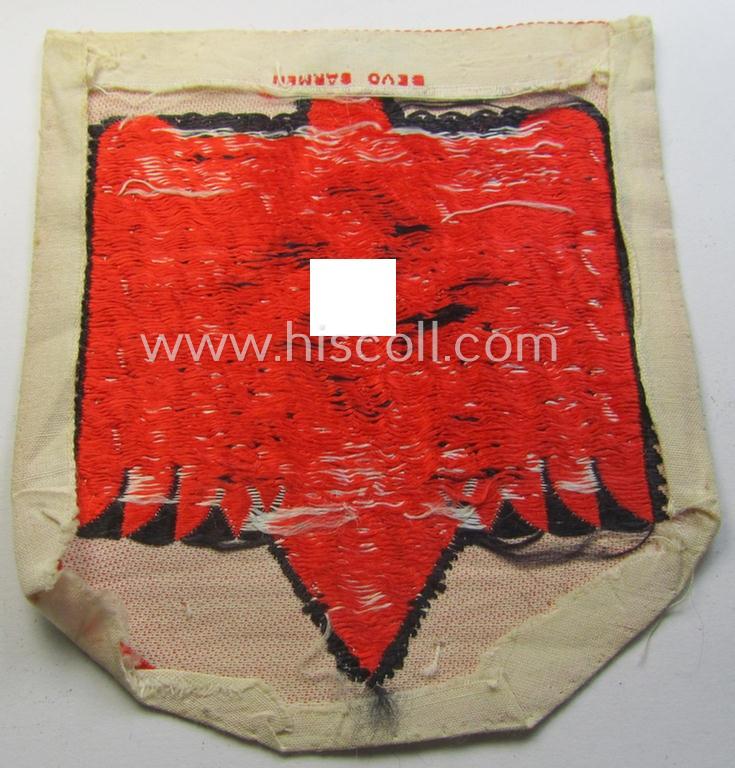 N.S.R.L.- (ie. 'NS Reichsbund für Leibesübungen'-) related sports'-tunic-patch as executed in 'BeVo'-weave-pattern