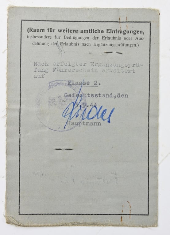 German WH Driver License with Pictures