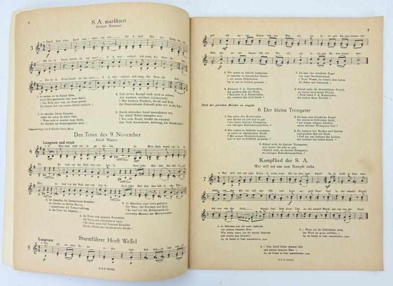 German Third Reich Song Book 'Neues Deutschland'