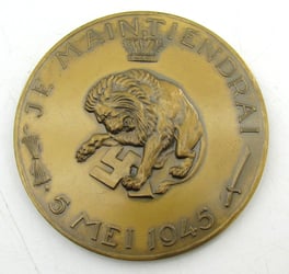 Commemorative Table Medal For Liberation From German Occupation