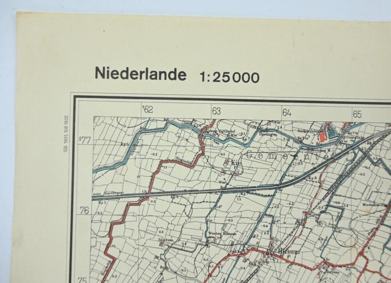 German Mapcard of 'Tjum' Holland