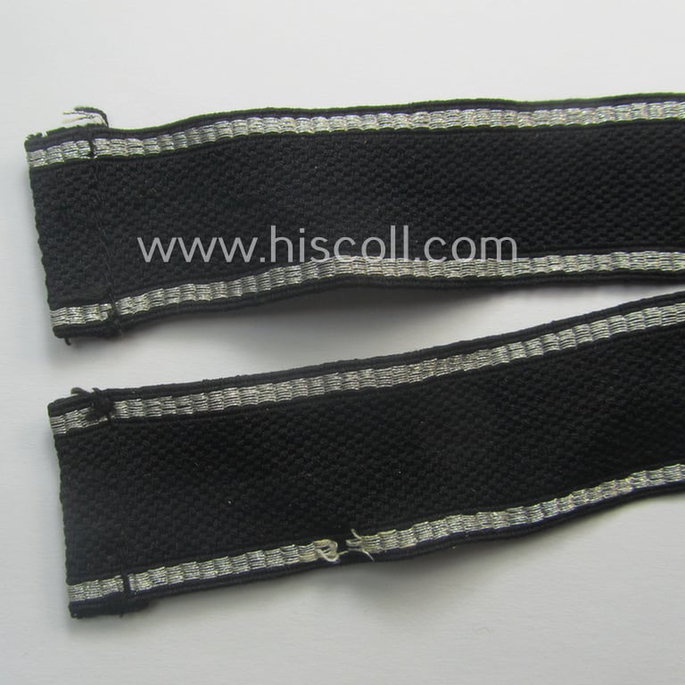 Moderately used- and/or worn Waffen-SS, 'RzM'-pattern, EM- (ie. NCO-) type cuff-title (ie. 'Ärmelstreifen') as was intended for a member of the: 5. SS-Panzer-Division "Wiking"