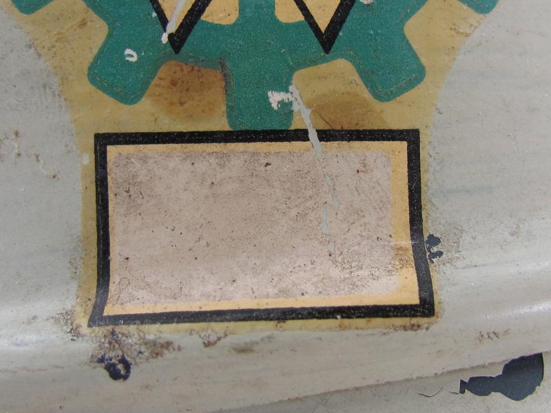 Original Steel Air Raid Gladiator Helmet Used by THW