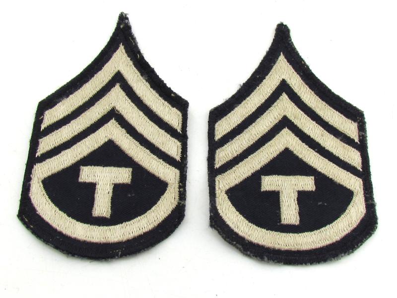 US WWII NCO Rank Chevron Set