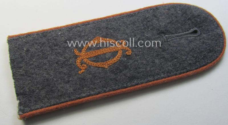 Single, WH (Luftwaffe) 'cyphered' EM-type shoulderstrap: 'Soldat der Luftnachrichten-Abtlgs. des Oberbefehlshabers der LW'