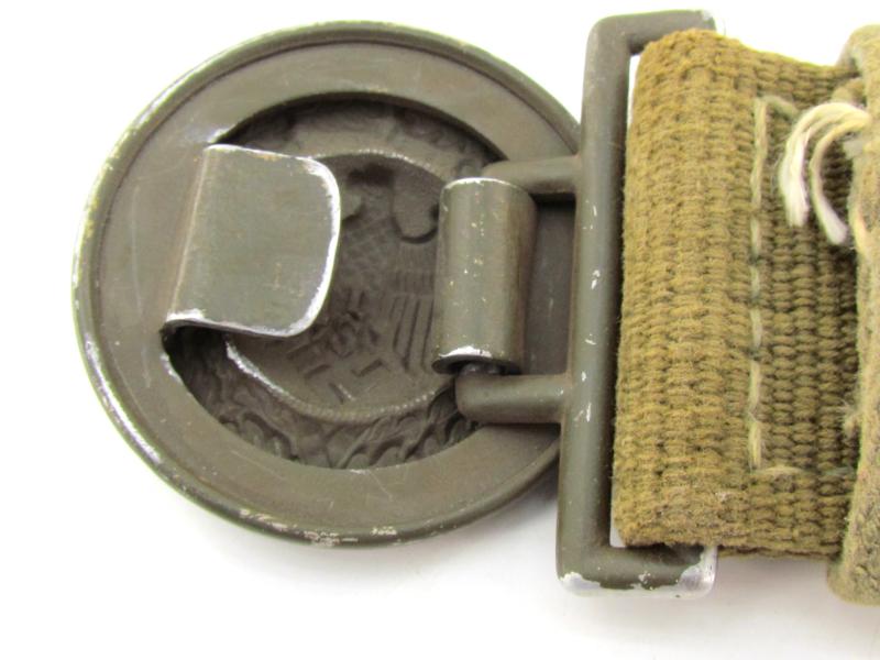 WH (Heer) Tropical Officer's Belt & Buckle 1943
