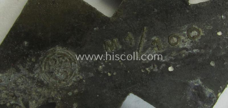 'SA-Sportabzeichen für Kriegsversehrten' (ie.: SA-sports'-badge for the war-disabled) being a detailed example that is nicely maker- (ie. 'RzM M1/100'-) marked on its back
