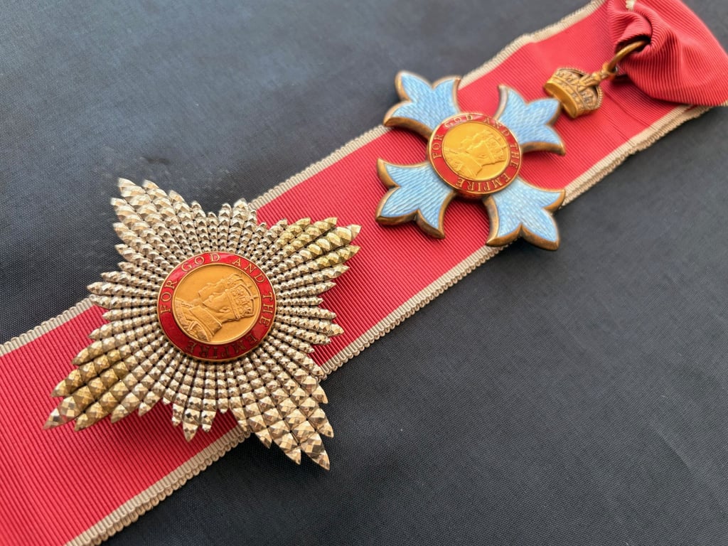 K.B.E NAMED CASED MEDAL SET KNIGHT COMMANDER OF THE ORDER OF THE BRITISH EMPIRE.