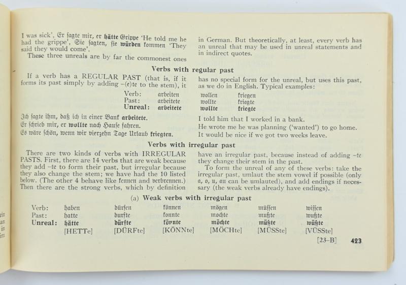 US WW2 German Lanquage Guide Booklet 1944