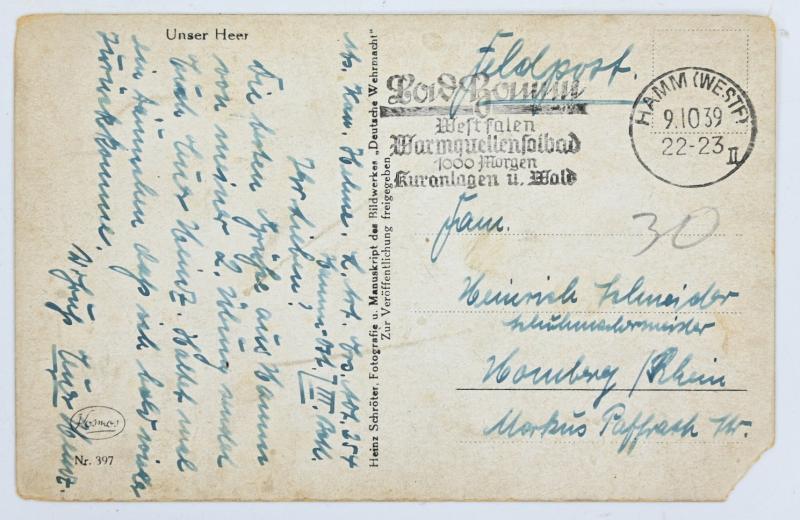 German WH Postcard