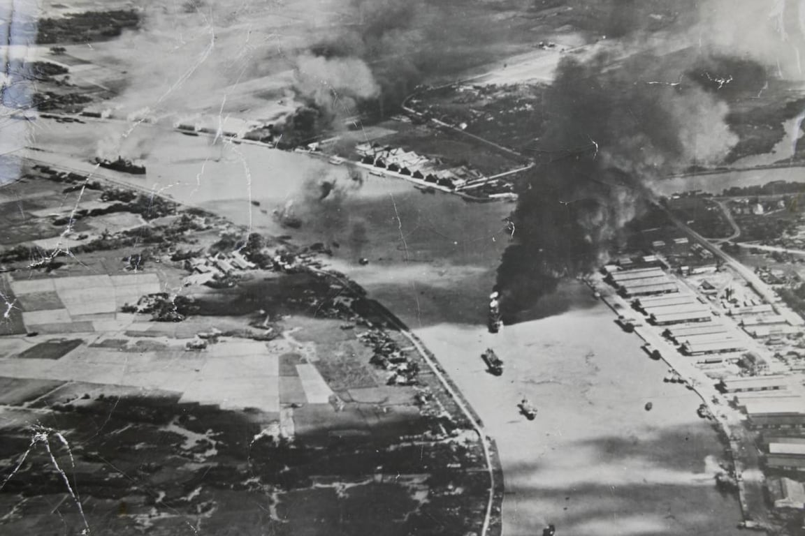 USAAF WW2 Press Picture 'French Indo China'