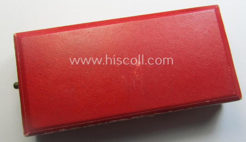 WH Austrian-occupation- (ie. 'Anschluss'-) medal: '13. März 1938' being a very attractive (albeit somewhat tarnished) example that comes stored in its bright-red-coloured- and/or typical non-maker-marked etui as issued