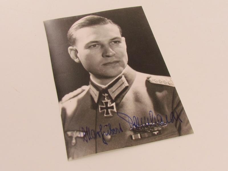 Autograph Major Oskar-Hubert Dennhardt