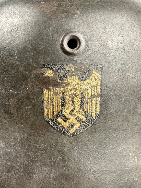 Untoched SD M40 Wehrmacht Helmet "ET66"