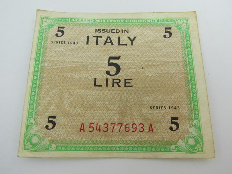 Allied Forces money for Italy