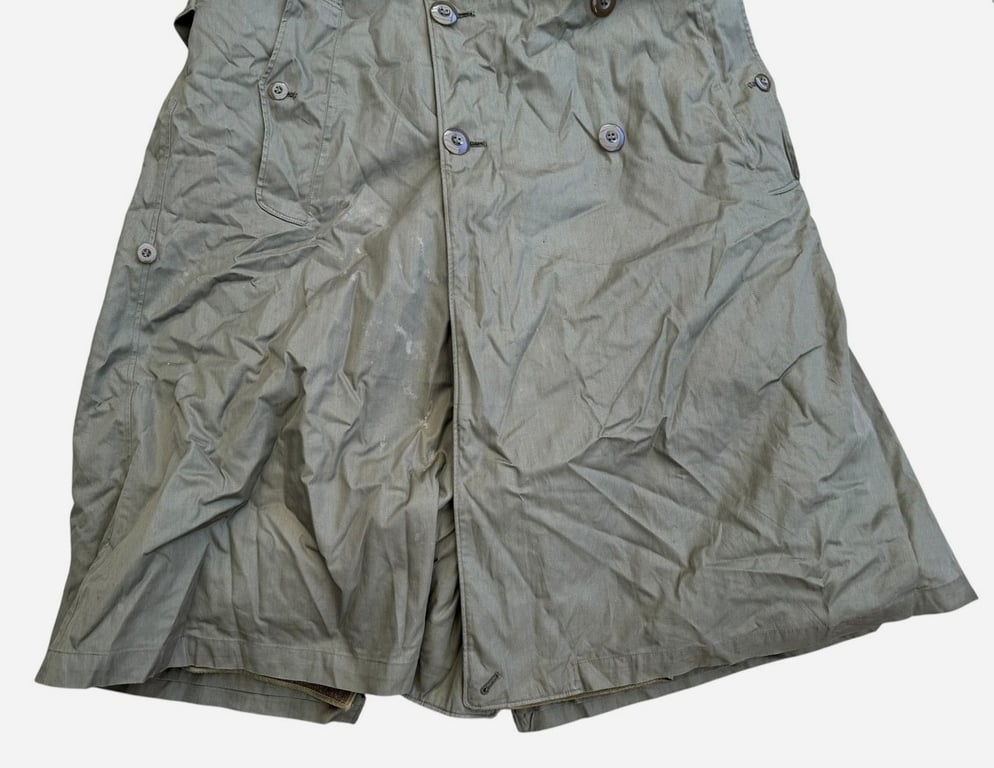 U.S. WWII Army Officer’s OD7 field overcoat / raincoat dated 1944